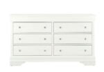 POMPEI METALLIC WHITE QUEEN BED GROUP WITH LED - Image 6