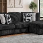 PUFFY SECTIONAL IN BLACK