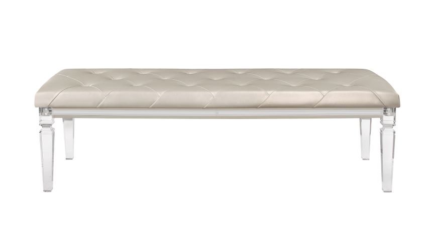 Paris-Bench1.jpg PARIS CHAMPAGNE BEDROOM ACCESSORY - Image 1