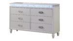 PERLA QUEEN 4 PC BEDROOM SET IN MILKY WHITE - Image 4