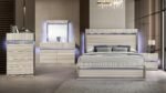 LEONOR KING 5PC BEDROOM SET IN GRAY