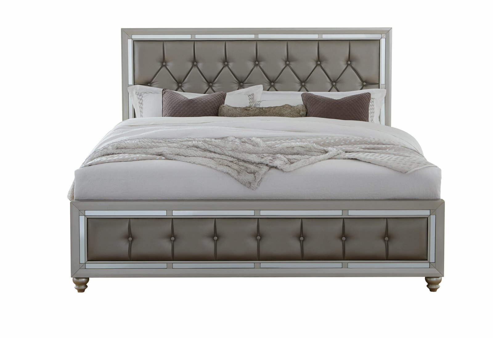 RILEY-BED-FRONT-WB-1.jpg RILEY SILVER KING BED - Image 1