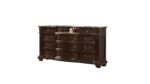 ROMA QUEEN 4 PC BEDROOM SET IN WALNUT - Image 4