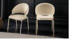 RUBY GOLD LEGS BLACK - 2 CHAIRS PER BOX - Image 2