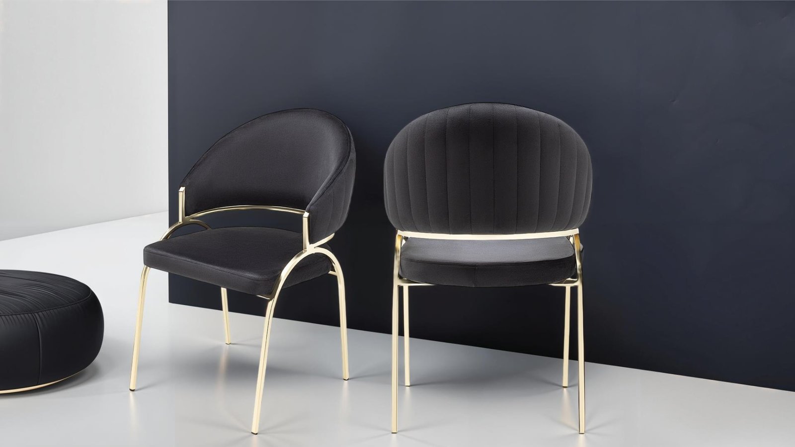 RUBY_GOLD_LEGS_BLACK_1920x1080_1500_975.jpg RUBY GOLD LEGS BLACK - 2 CHAIRS PER BOX - Image 1