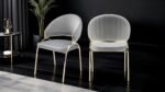 RUBY GOLD LEGS BLACK - 2 CHAIRS PER BOX - Image 3