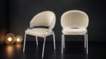 RUBY STEEL LEGS BEIGE - 2 CHAIRS PER BOX