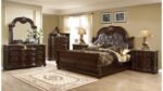 ROMA QUEEN 4 PC BEDROOM SET IN WALNUT - Image 2