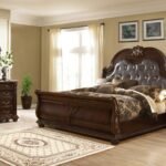 ROMA QUEEN 4 PC BEDROOM SET IN WALNUT