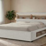 SADIE BEIGE QUEEN BED WITH STORAGE