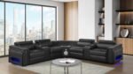NOVA SECTIONAL WITH 1 CONSOLE (READING LIGHT) - BLACK
