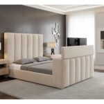 SERENITY BUFF QUEEN BED WITH SPEAKER TV LIFT AND FIREPLACE