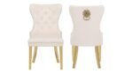 SIMBA GOLD LEGS DARK GRAY - 2 CHAIRS PER BOX - Image 5