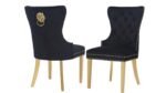SIMBA GOLD LEGS DARK GRAY - 2 CHAIRS PER BOX - Image 3