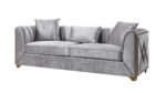 VELENCIA 2 PC Living Room Sets IN SILVER - Image 3