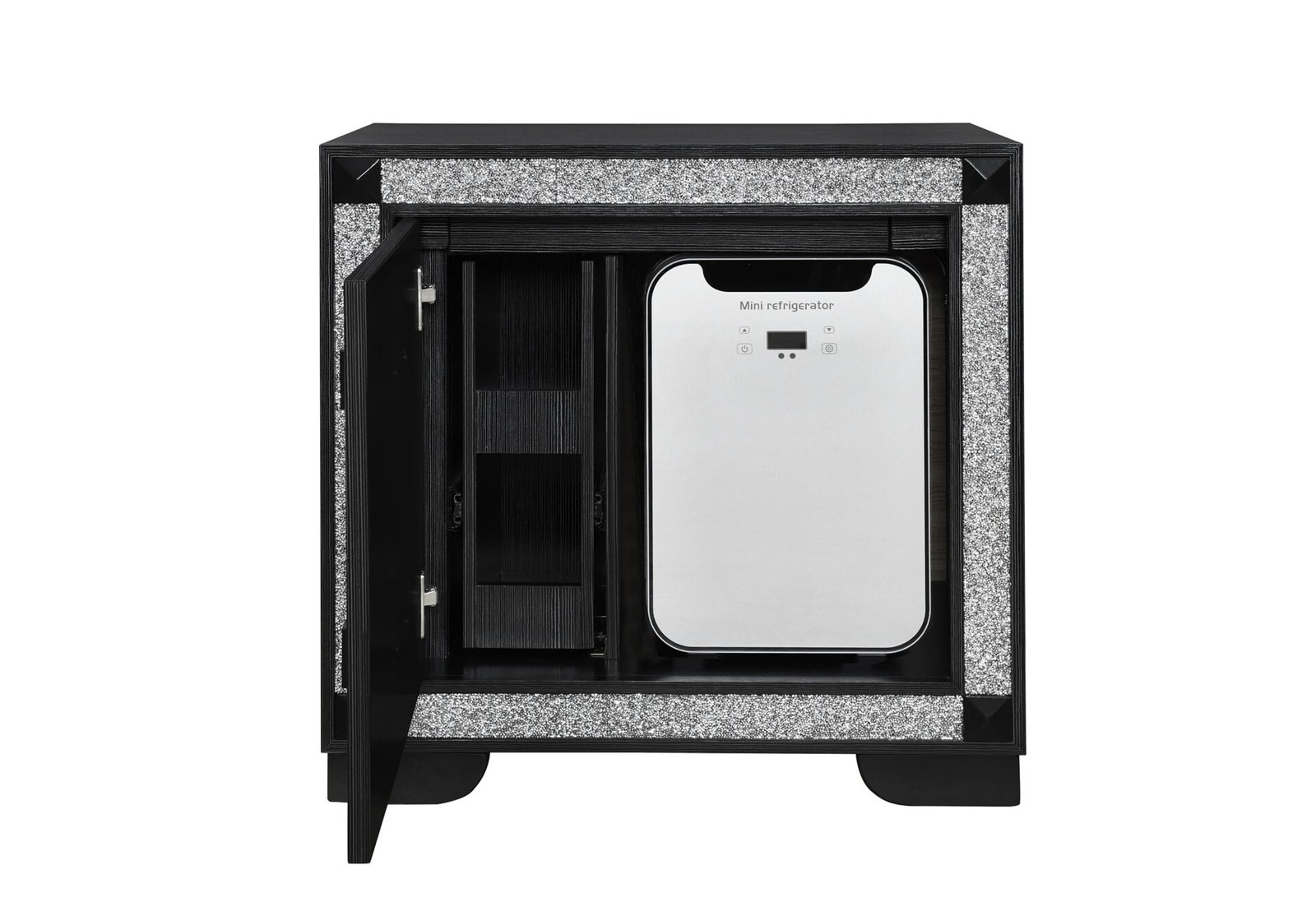 SOLEIL-CHARCOAL-NS-W-COOLER-1-1.jpg SOLEIL CHARCOAL NIGHTSTAND WITH COOLER AND SPEAKER - Image 1
