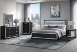SOLEIL CHARCOAL KING BED GROUP WITH COOLER AND SPEAKER