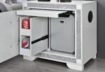 SOLEIL WHITE NIGHTSTAND WITH COOLER AND SPEAKER - Image 2