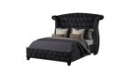 SOPHIA FULL 4 PC VANITY BEDROOM SET IN BLACK - Image 4