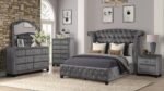 SOPHIA FULL 4 PC BEDROOM SET IN GRAY - Image 3