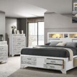 SOUL KING 4 PC BEDROOM SET IN WHITE