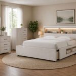 SADIE/CLARA BEIGE KING BED GROUP
