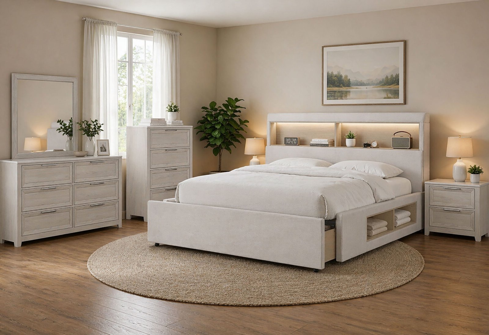 Sadie-Mariah-1.jpg SADIE/MARIAH BEIGE QUEEN BED GROUP - Image 1