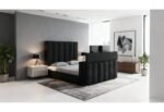 SERENITY ONYX QUEEN BED WITH SPEAKER, TV LIFT AND FIREPLACE