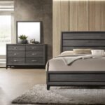 SIERRA FULL 4 PC BEDROOM SET IN FOIL GRAY