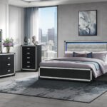 SOLEIL CHARCOAL KING BED GROUP