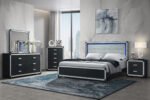 SOLEIL CHARCOAL QUEEN BED GROUP WITH COOLER AND SPEAKER - Image 3