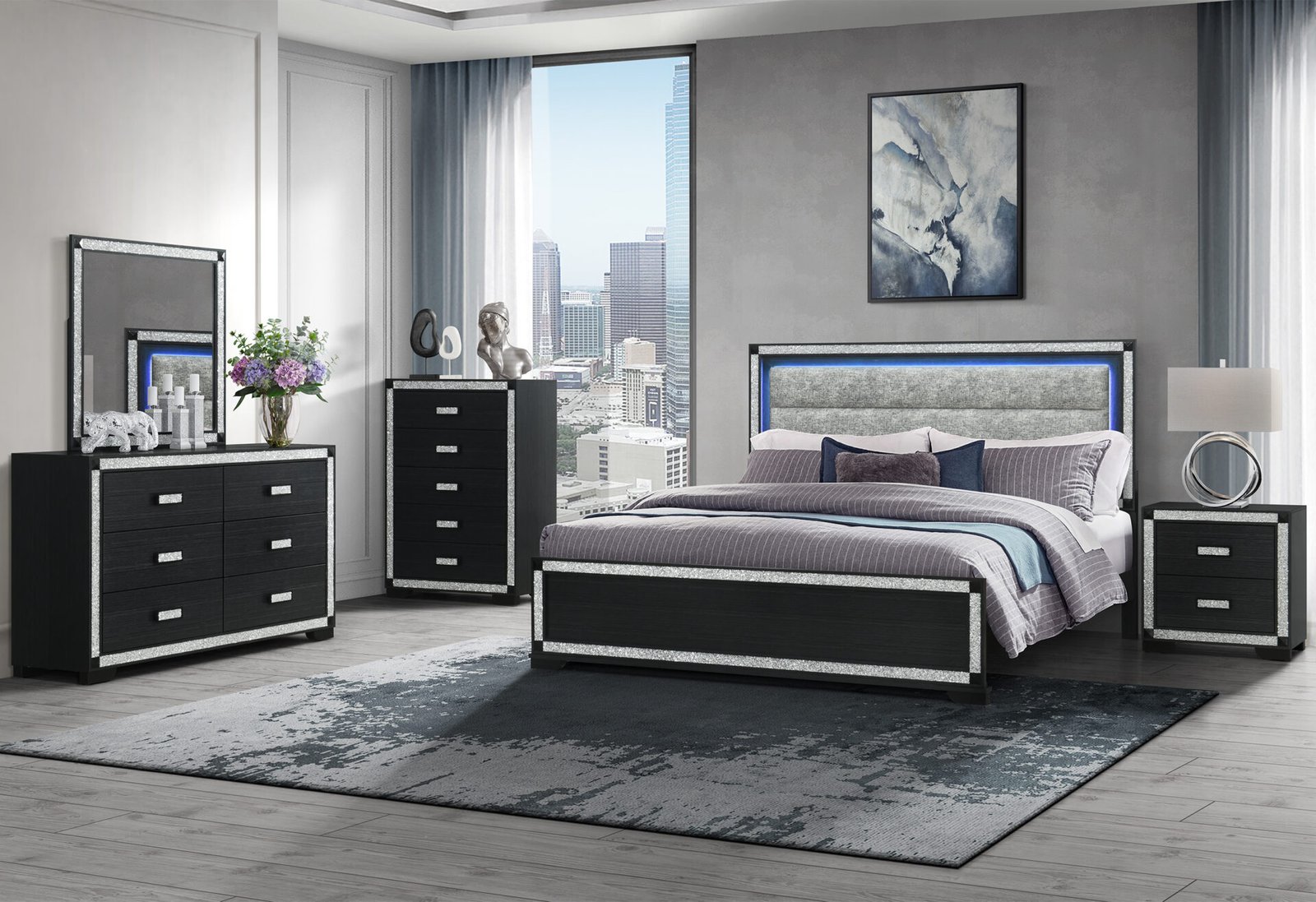 Soleil-Charcoal-KBG-1.jpg SOLEIL CHARCOAL KING BED GROUP - Image 1