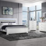 SOLEIL WHITE KING BED GROUP