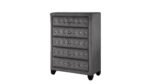 SOPHIA FULL 4 PC BEDROOM SET IN GRAY - Image 8