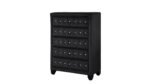 HAZEL QUEEN 4 PC BEDROOM SET IN BLACK - Image 7