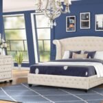 SOPHIA FULL 4 PC BEDROOM SET IN CREAM