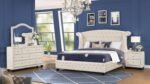 SOPHIA FULL 4 PC BEDROOM SET IN CREAM