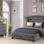 SOPHIA FULL 4 PC BEDROOM SET IN GRAY