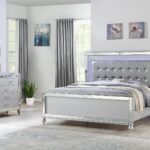 STERLING FULL 4 PC BEDROOM SET IN SILVER
