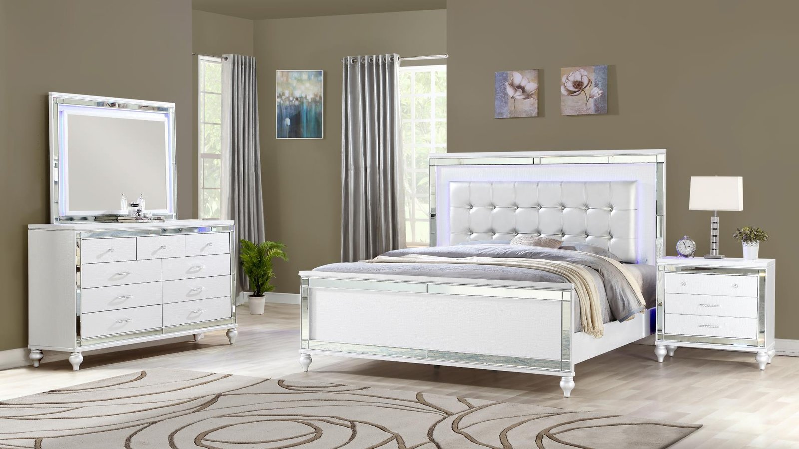 Sterling_Main_Image_White_1500_975.jpg STERLING FULL 4 PC BEDROOM SET IN WHITE - Image 1