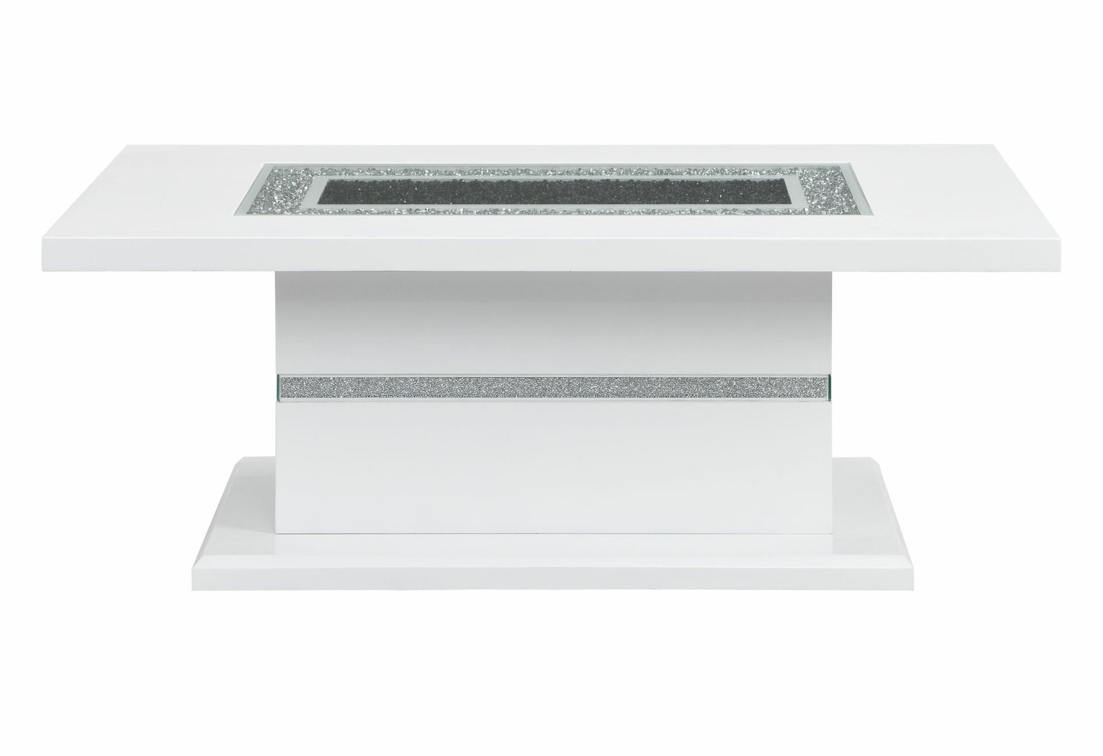 T1903CT-WB-FRONT.jpg MONACO WHITE COFFEE TABLE - Image 1