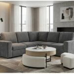 T42 NATURAL COFFEE TABLE WITH 3 STOOLS