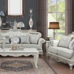 TUSCAN 2 PC Living Room Sets IN SILVER