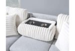 U0204 LIGHT GREY/WHITE REVERSIBLE PULL OUT SOFA BED - Image 4