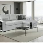 U0212 BLANCHE SILVER PULL OUT SOFA BED