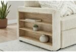 U0222 IVORY PULL OUT SOFA BED WITH SPEAKER AND 2 PILLOWS - Image 2