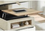 U0222 IVORY PULL OUT SOFA BED WITH SPEAKER AND 2 PILLOWS - Image 3