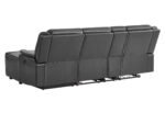 U1818 BLANCHE CHARCOAL SECTIONAL WITH PUSHBACK CHAISE - Image 4