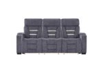 U1895 GREY P2 RECLINING SOFA WITH IS AND LED