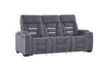 U1895 GREY P2 RECLINING SOFA WITH IS AND LED - Image 2
